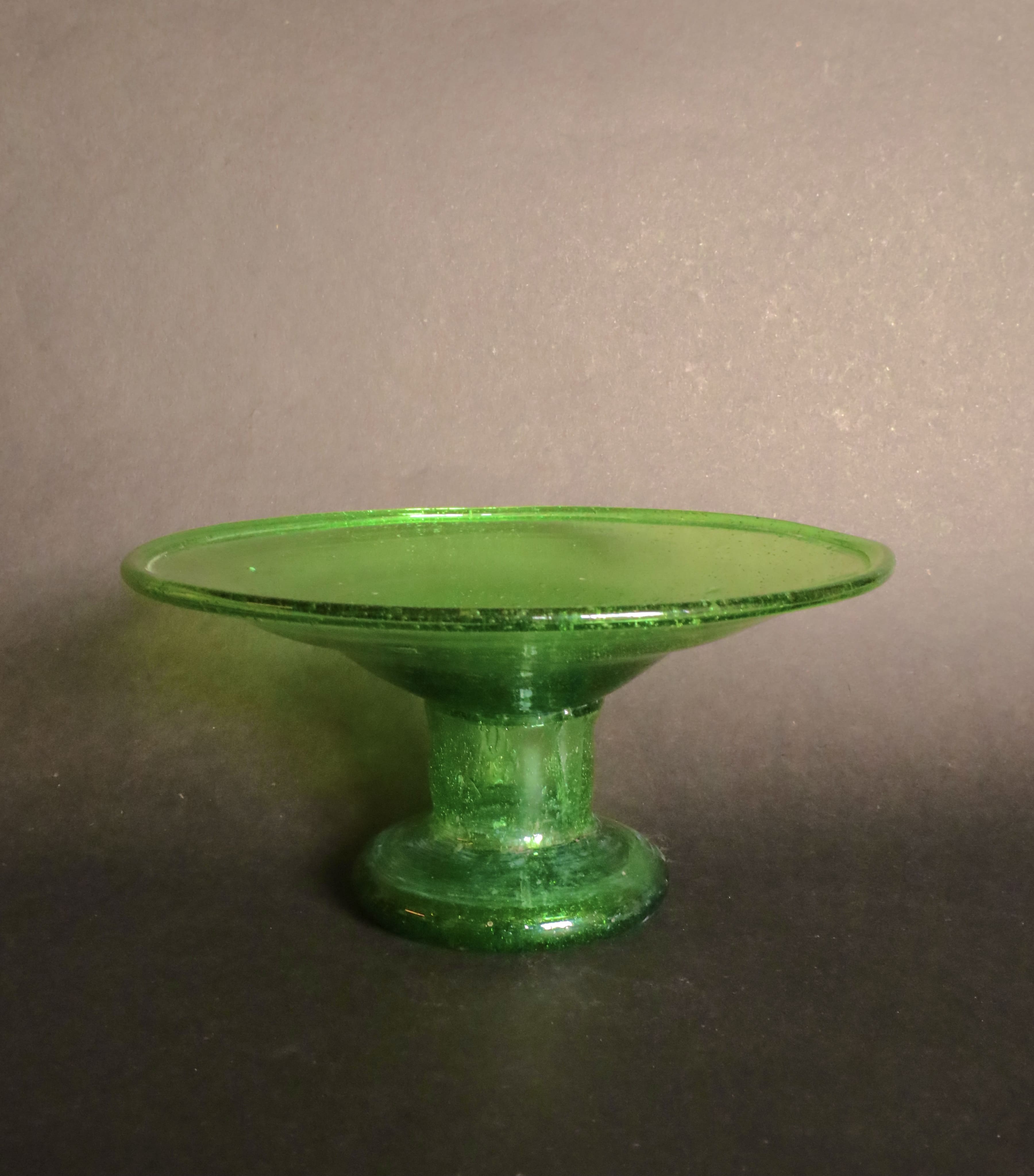 Hand-made glass pedestal