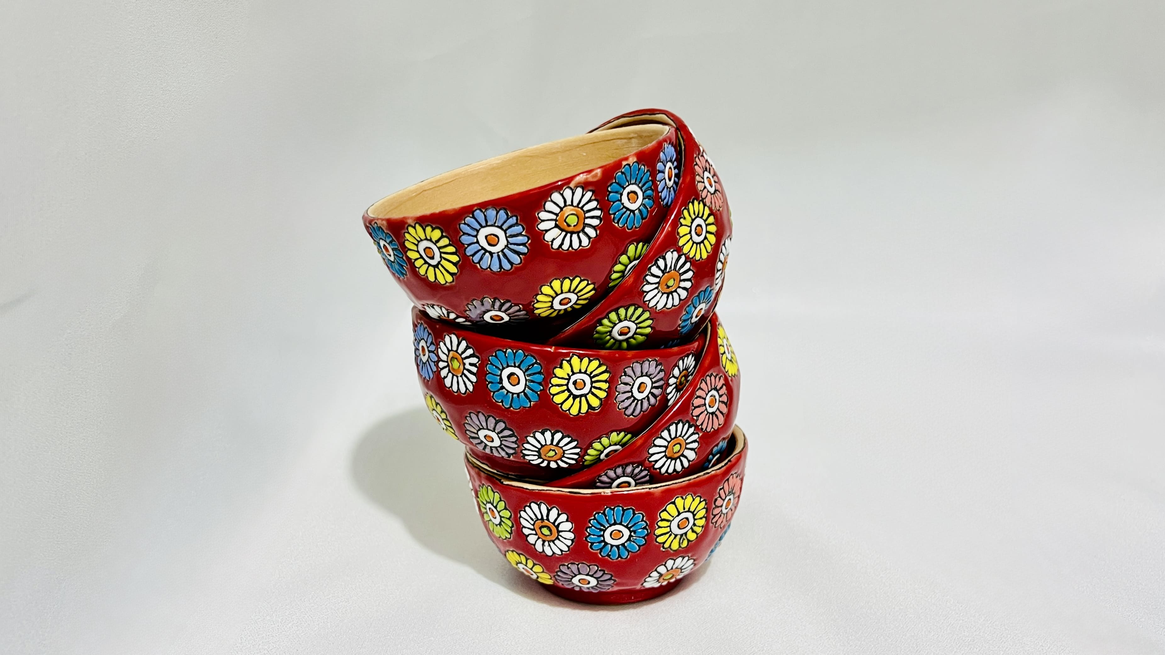 Afghan hand-painted bowl