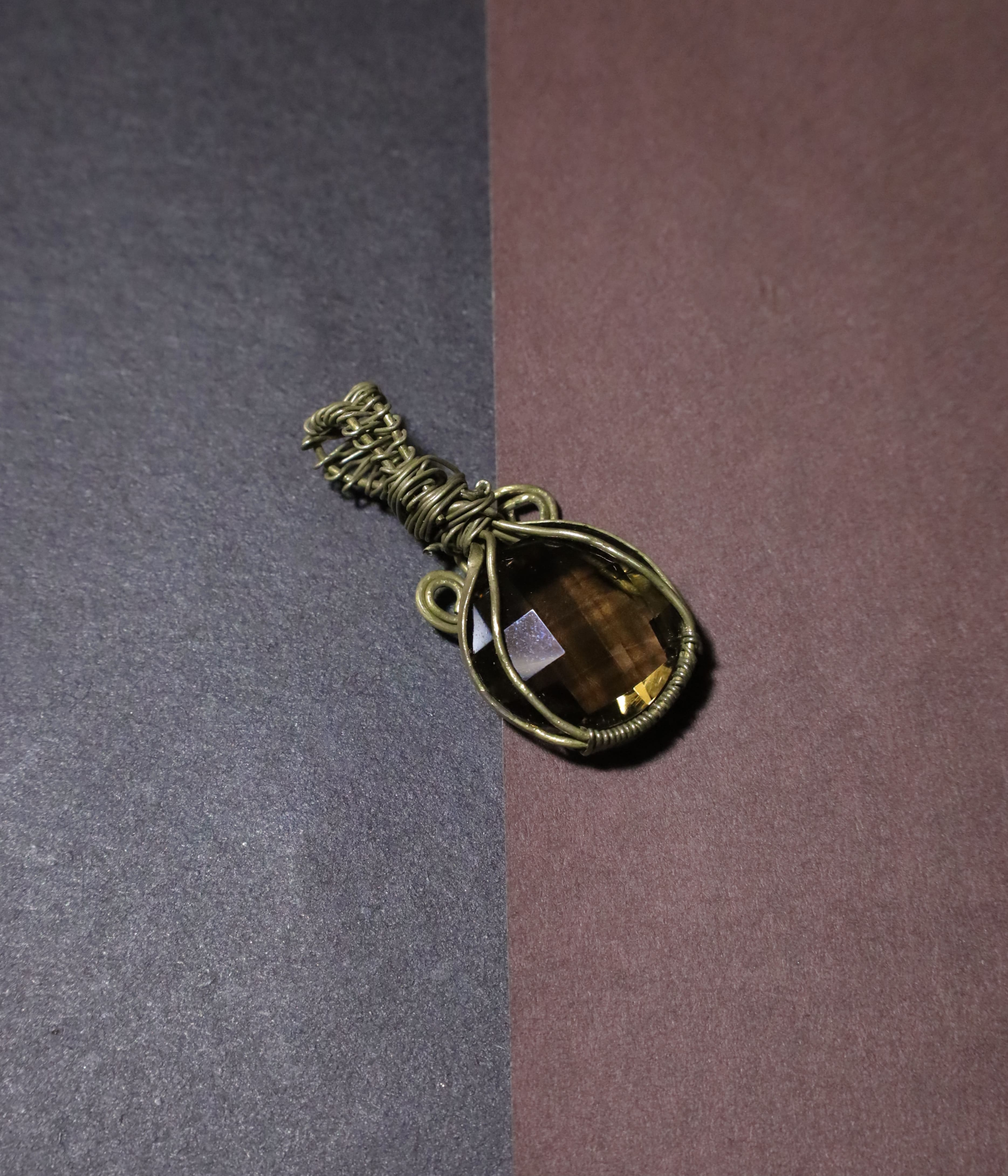 Smoky quartz necklace