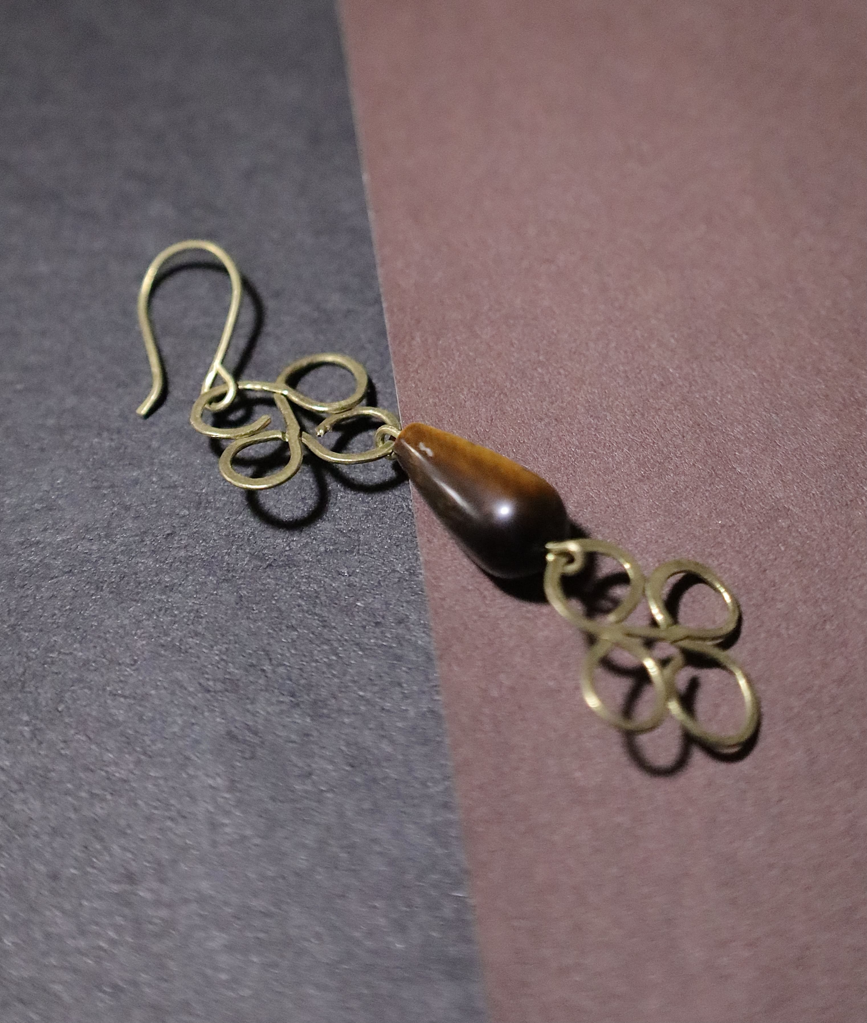 Tiger’s Eye stone earrings