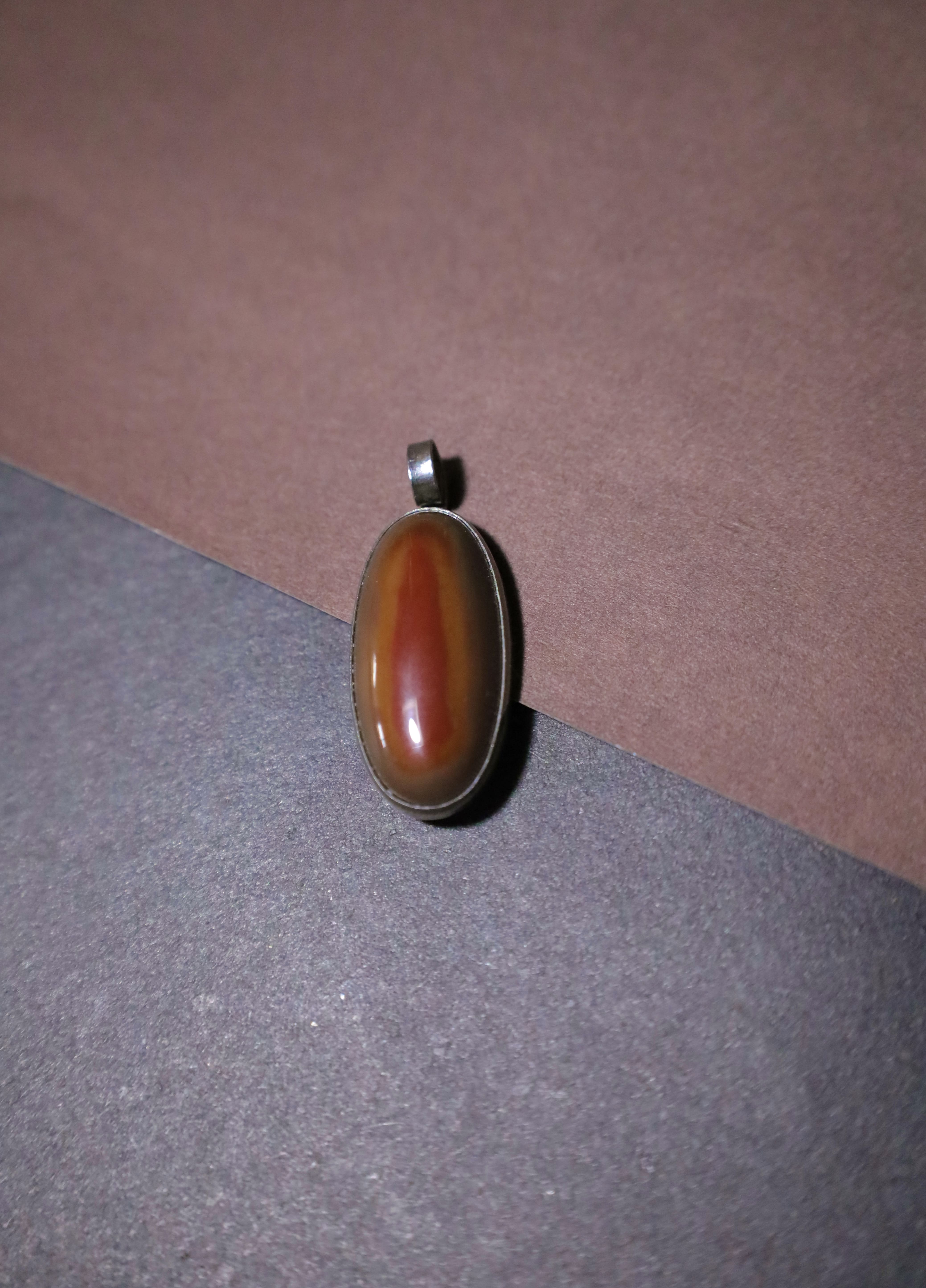 Red agate stone necklace