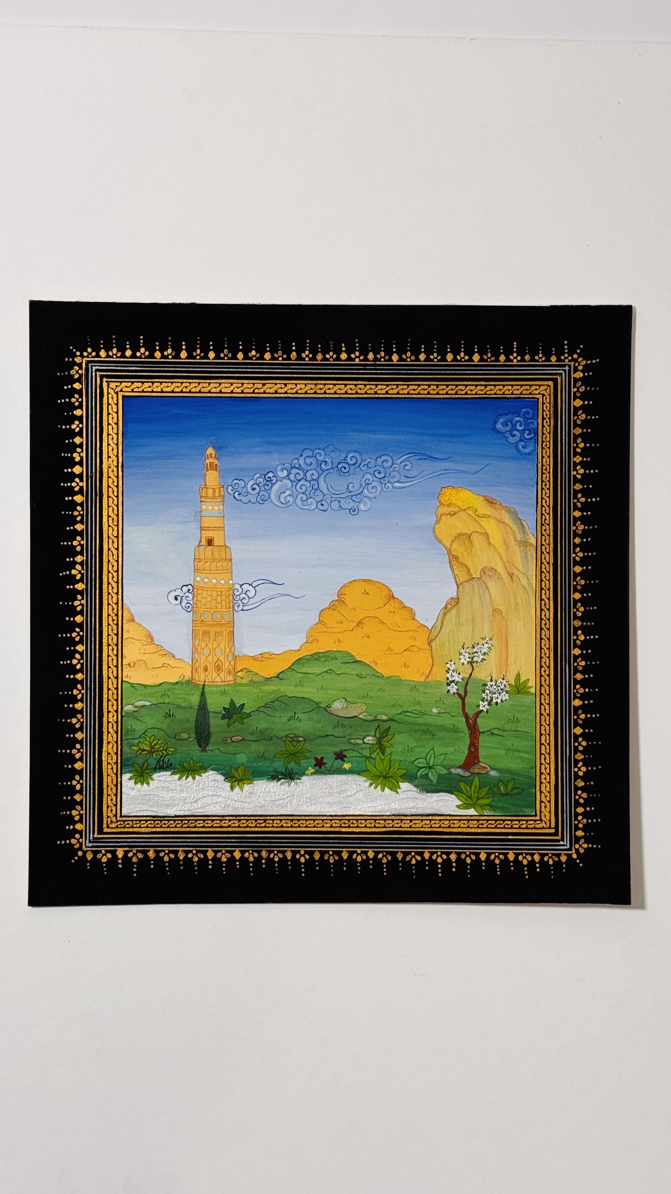 Miniature art of Jam Minaret