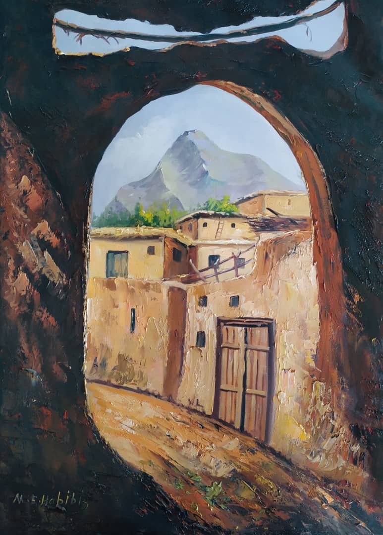 Alleyway and mud houses