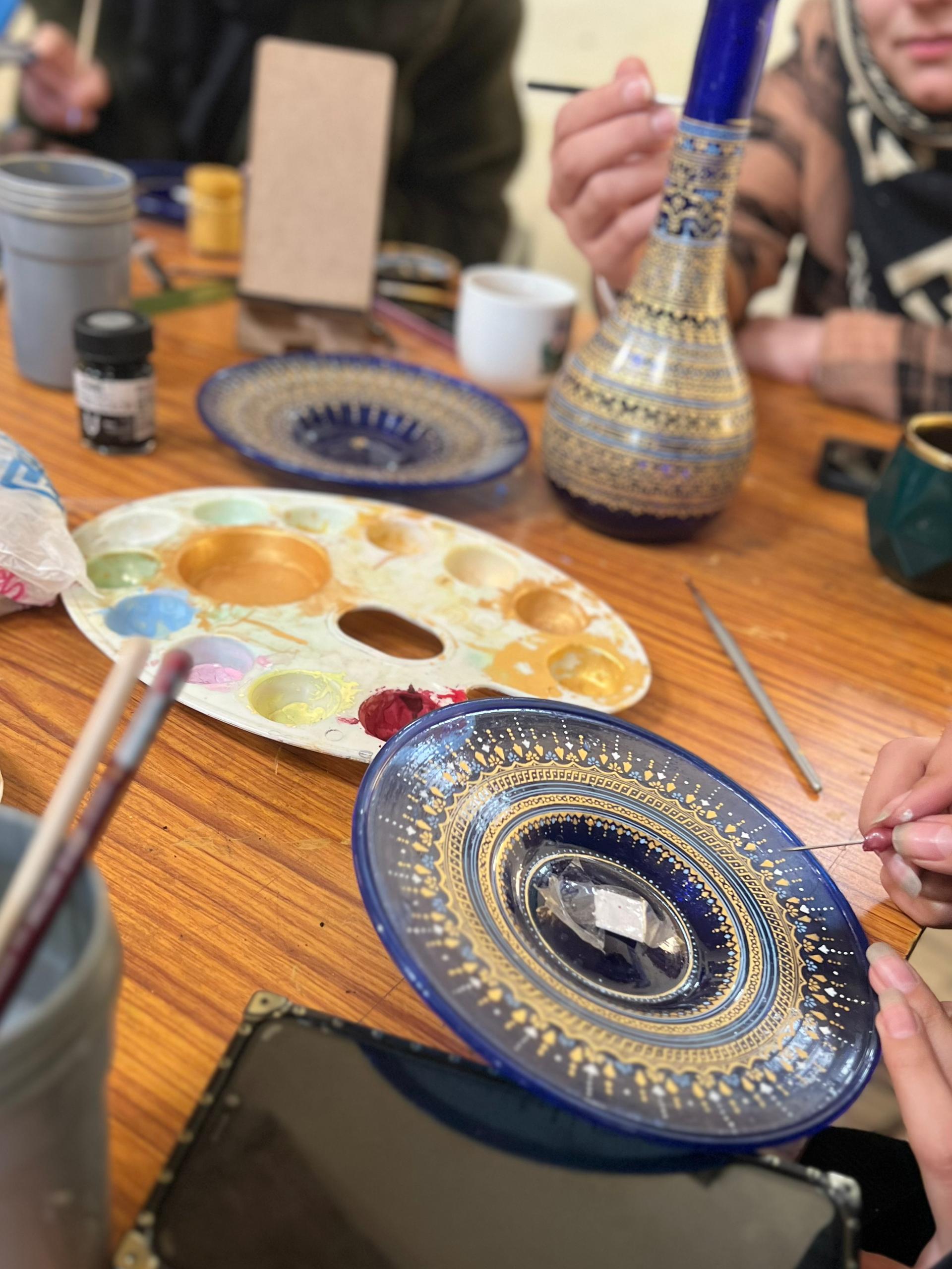 Women artisans working in workshop